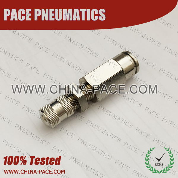Dual Seal Brass Push In Air fittings, Lubrication Systems Fittings